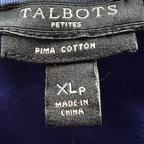 Talbots Women's Charming Button Cardigan 3/4 Sleeve Cobalt Blue Size XLP NWT - Picture 6 of 10